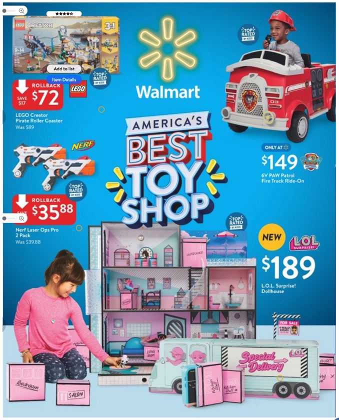 walmart christmas toy catalog 2018